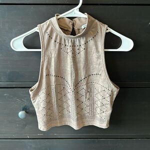 Suede tank top
